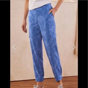 NWT Blue Printed Cargo Pants sz M